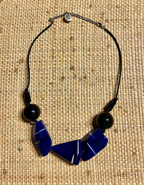 Coraline Necklace- Blue