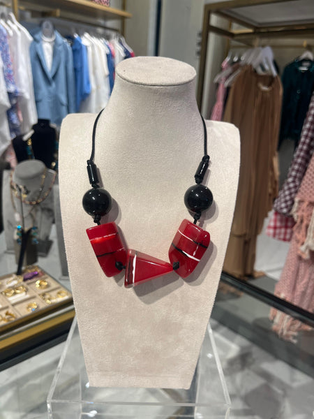 Coraline Necklace- Red