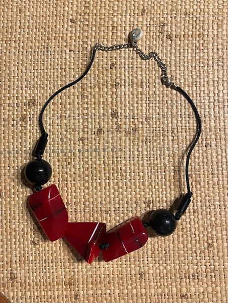 Coraline Necklace- Red