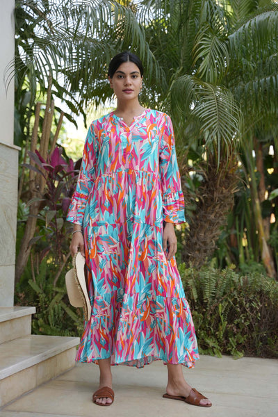 Zahra Dress-  Lilly Print